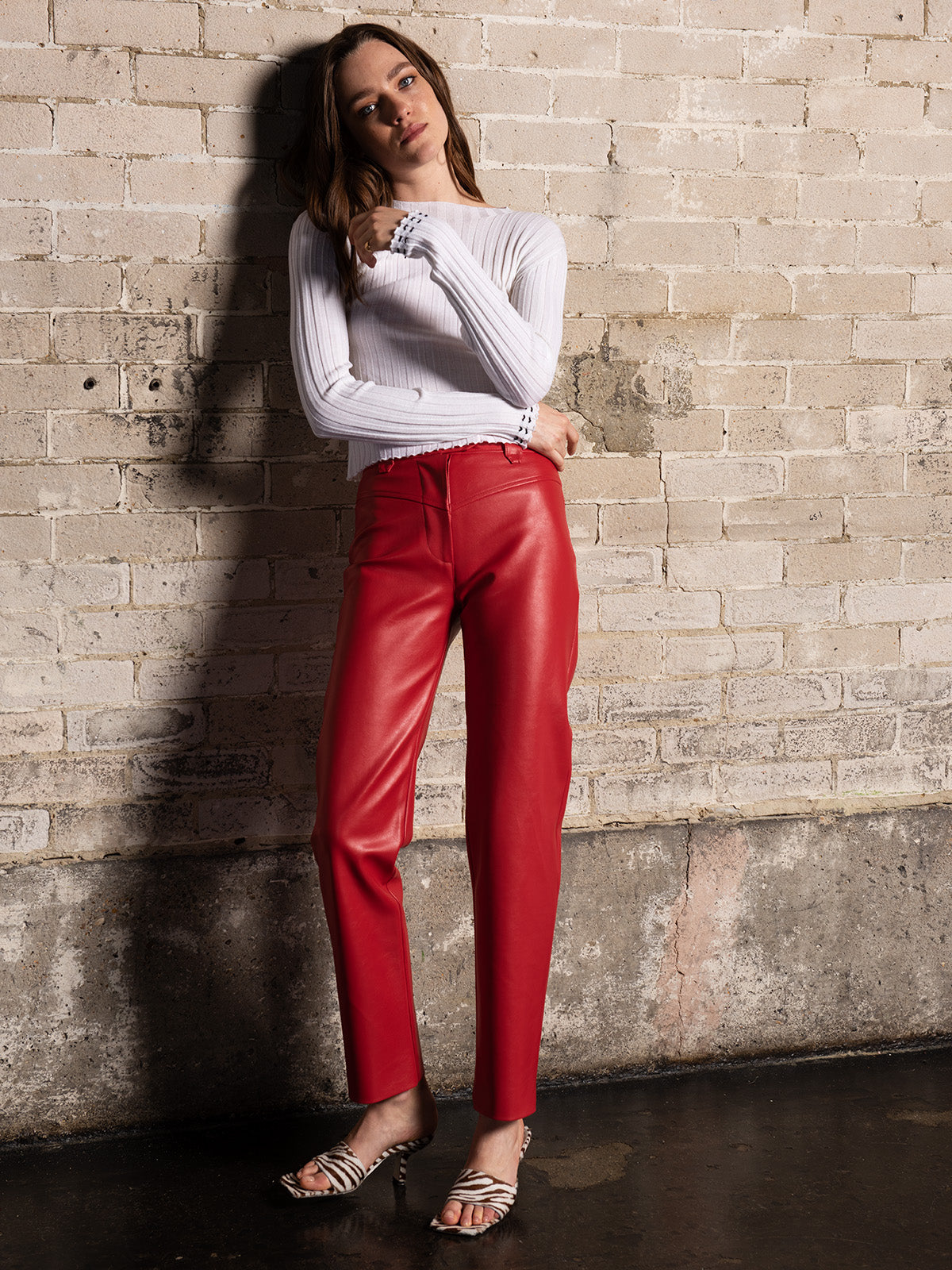 A Stylist's Guide To Wearing Leather Trousers In Spring | SheerLuxe